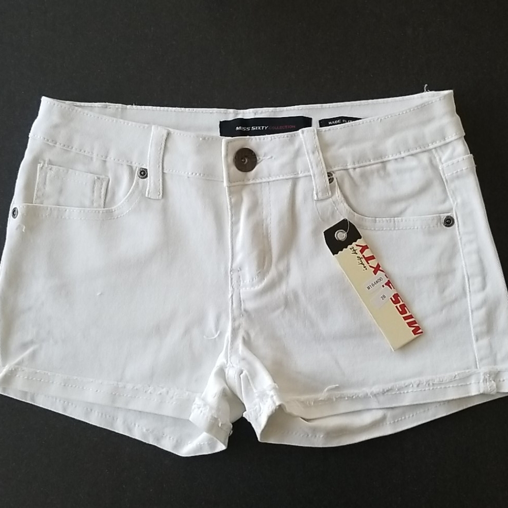 NWT Miss Sixty White Jean Short